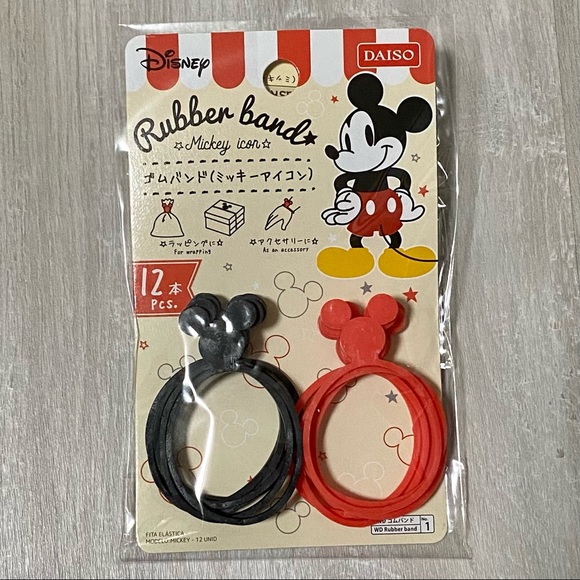 Mickey Mouse Rubber Bands, 12 pack - Picture 2 of 2